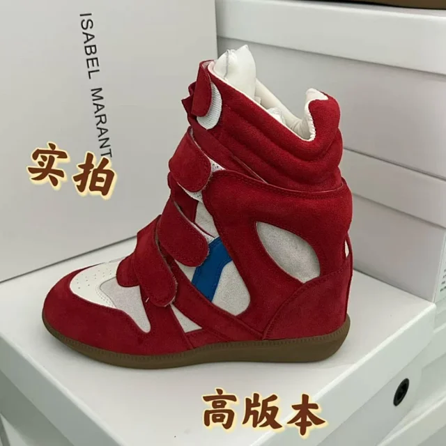 Isabel Marant Sneakers Bekett Hidden-Wedge High-Top with Hook-and-Loop Straps product detail image 28