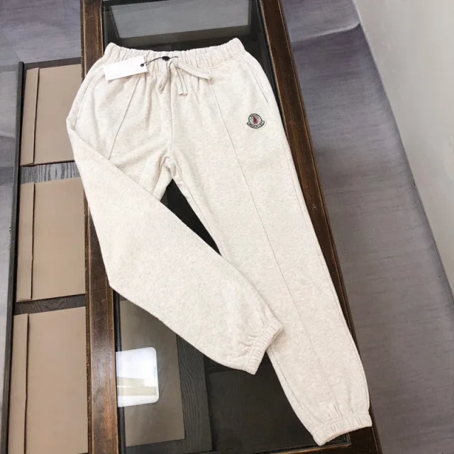 Moncler Trousers Drawstring jogger sweatpants with logo patch product detail image 4