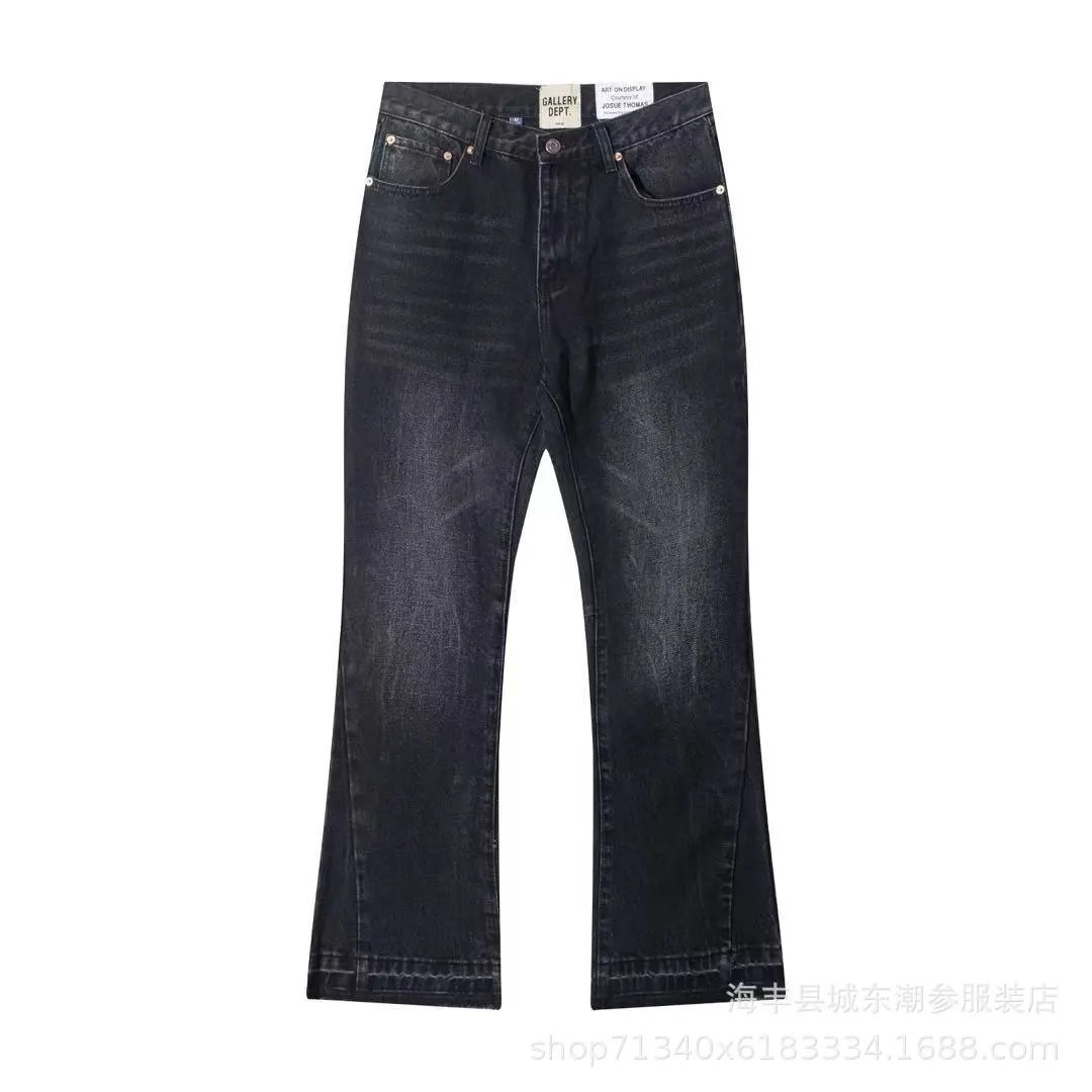 Gallery Dept. Trousers Elastic-Waist Drawstring Sweatpants — D08 black