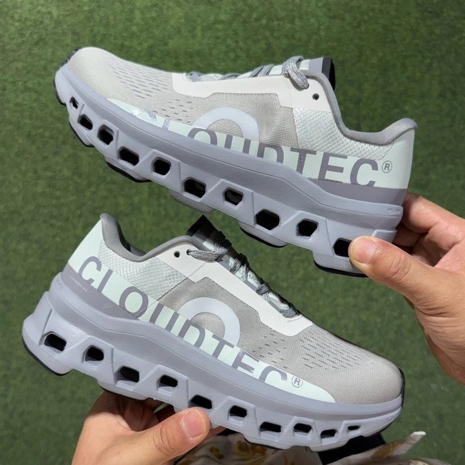 CloudTec Sneakers Knit with hollow-cushion sole — Metallic gray