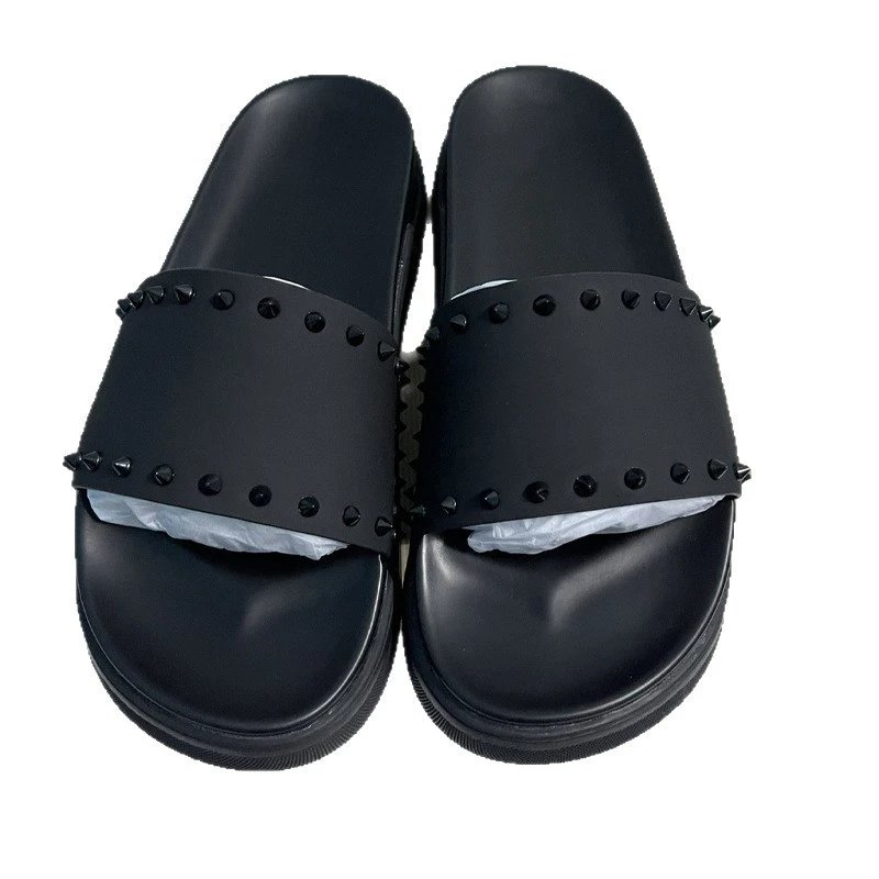 Unbranded Slippers Open-Toe Studded Slide image 5