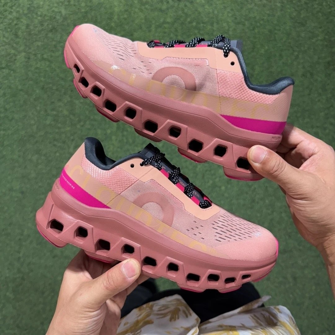 CloudTec Sneakers Knit with hollow-cushion sole — Rose pink