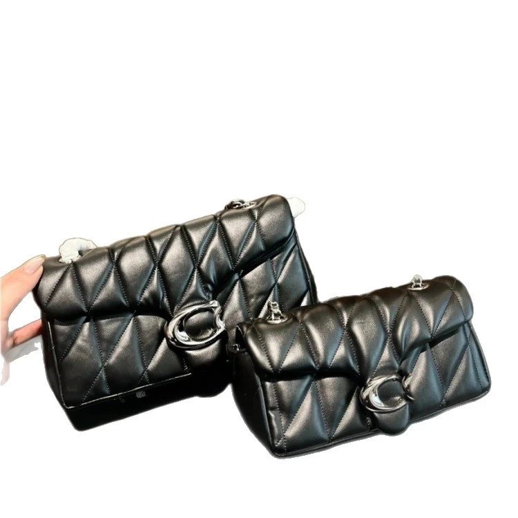 Coach Shoulder Bags Quilted chain-strap flap bag with C turn-lock image 8