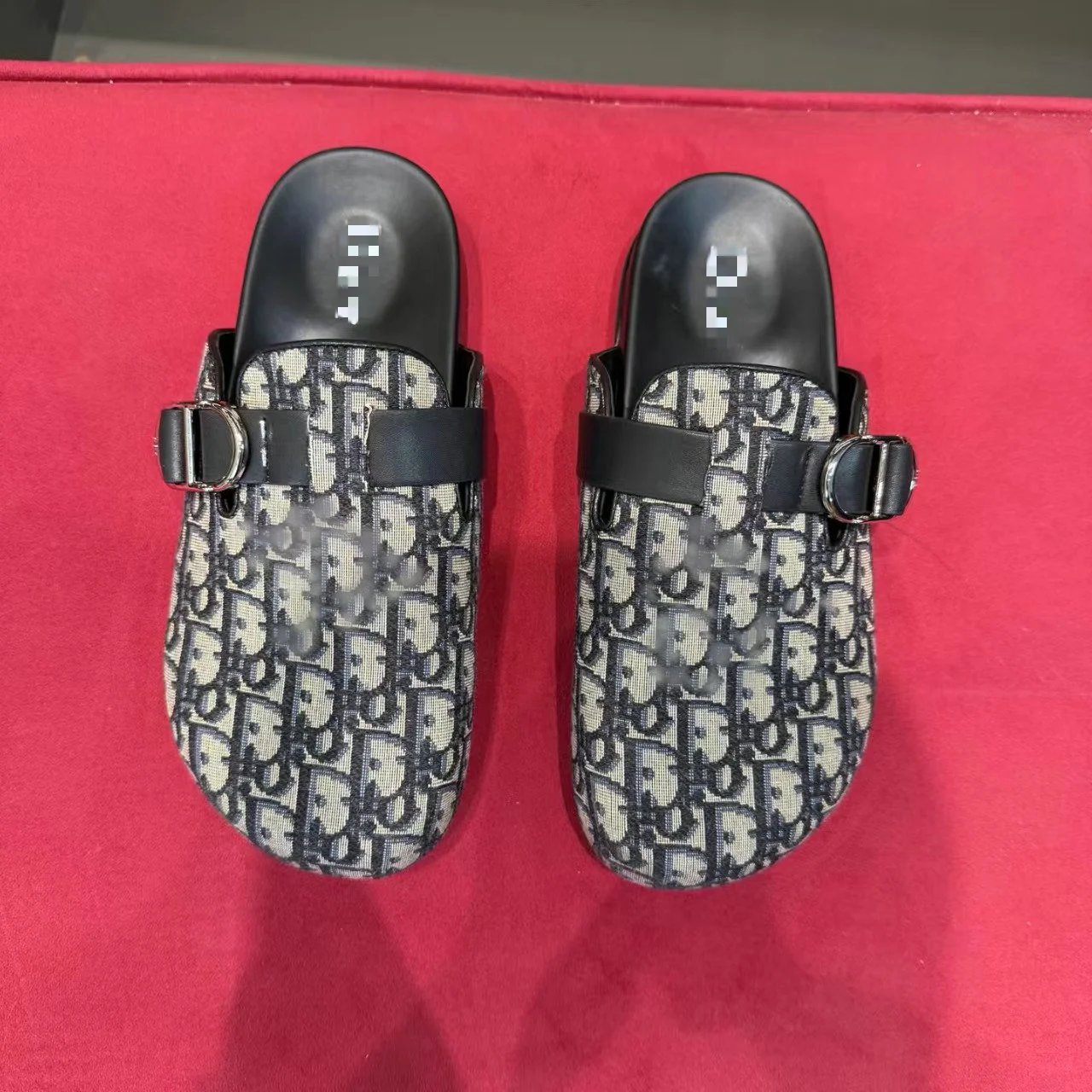 Unbranded Slippers Closed-Toe Buckle Mule — 09