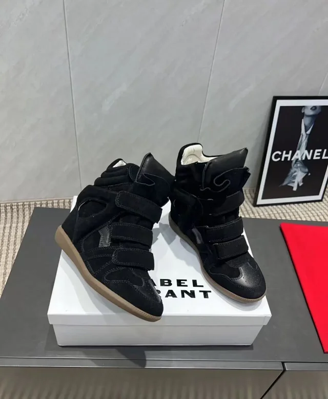 Isabel Marant Sneakers Bekett Hidden-Wedge High-Top with Hook-and-Loop Straps product detail image 16