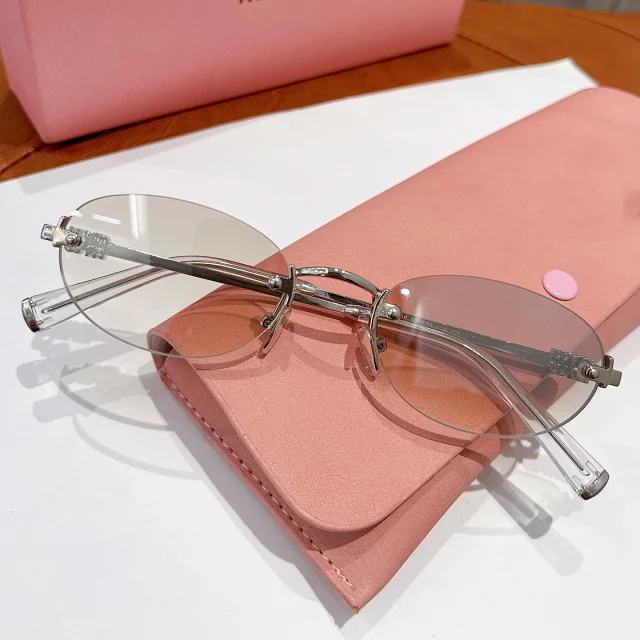 Unbranded Eyewear EF63008 Rimless Oval Glasses product detail image 18
