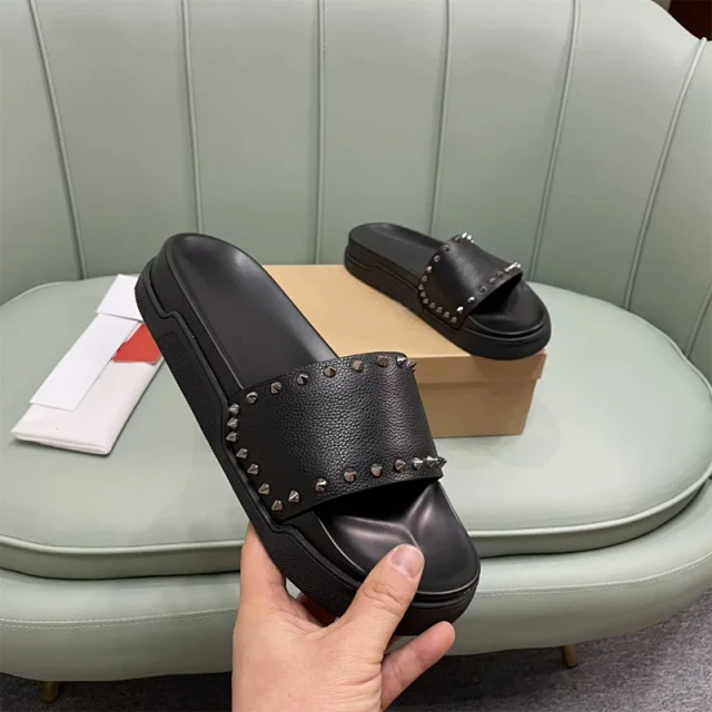 Unbranded Slippers Open-Toe Studded Slide product detail image 5