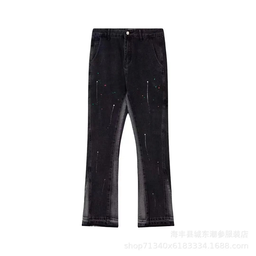 Gallery Dept. Trousers Elastic-Waist Drawstring Sweatpants — D07 Black