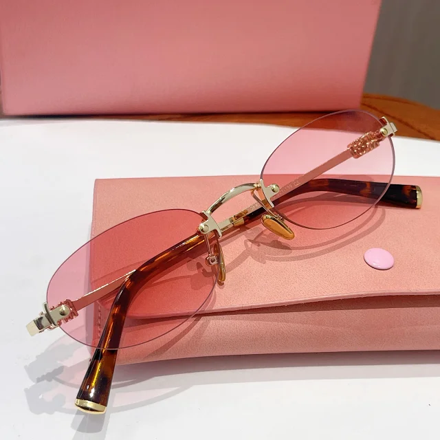 Unbranded Eyewear EF63008 Rimless Oval Glasses product detail image 3