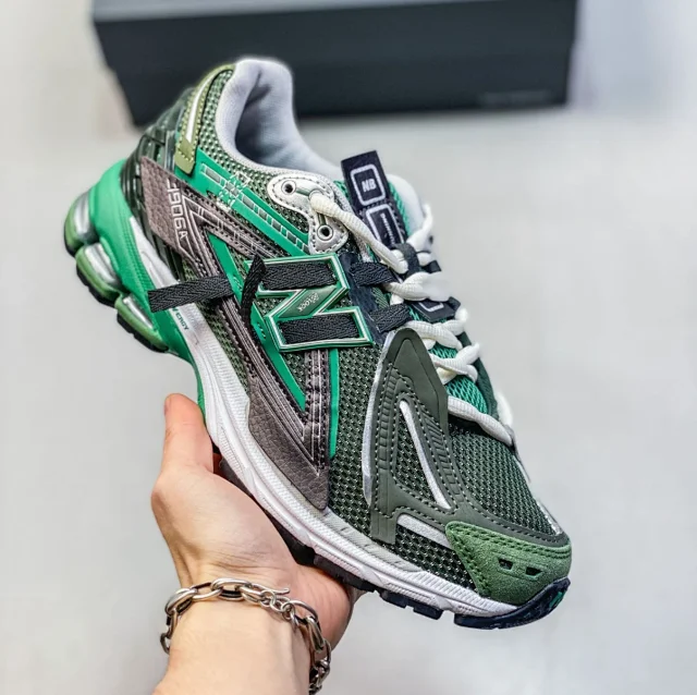 New Balance Sneakers 1906A distressed deconstructed design with ribbon laces product detail image 16