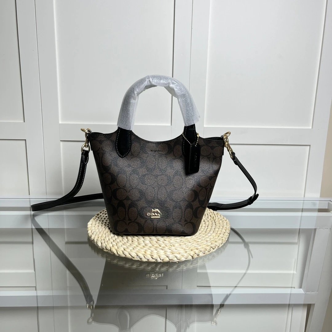 Coach Handbags Mini Bucket Bag with Detachable Crossbody Strap image 1