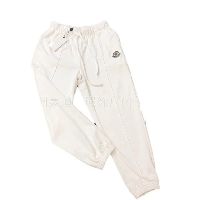 Moncler Trousers Drawstring jogger sweatpants with logo patch product detail image 5