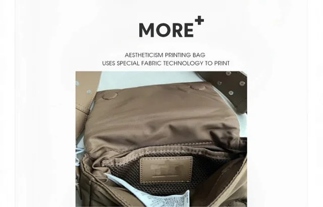 AMI Paris Crossbody Bags Nylon bag with heart patch and wide adjustable strap product detail image 11