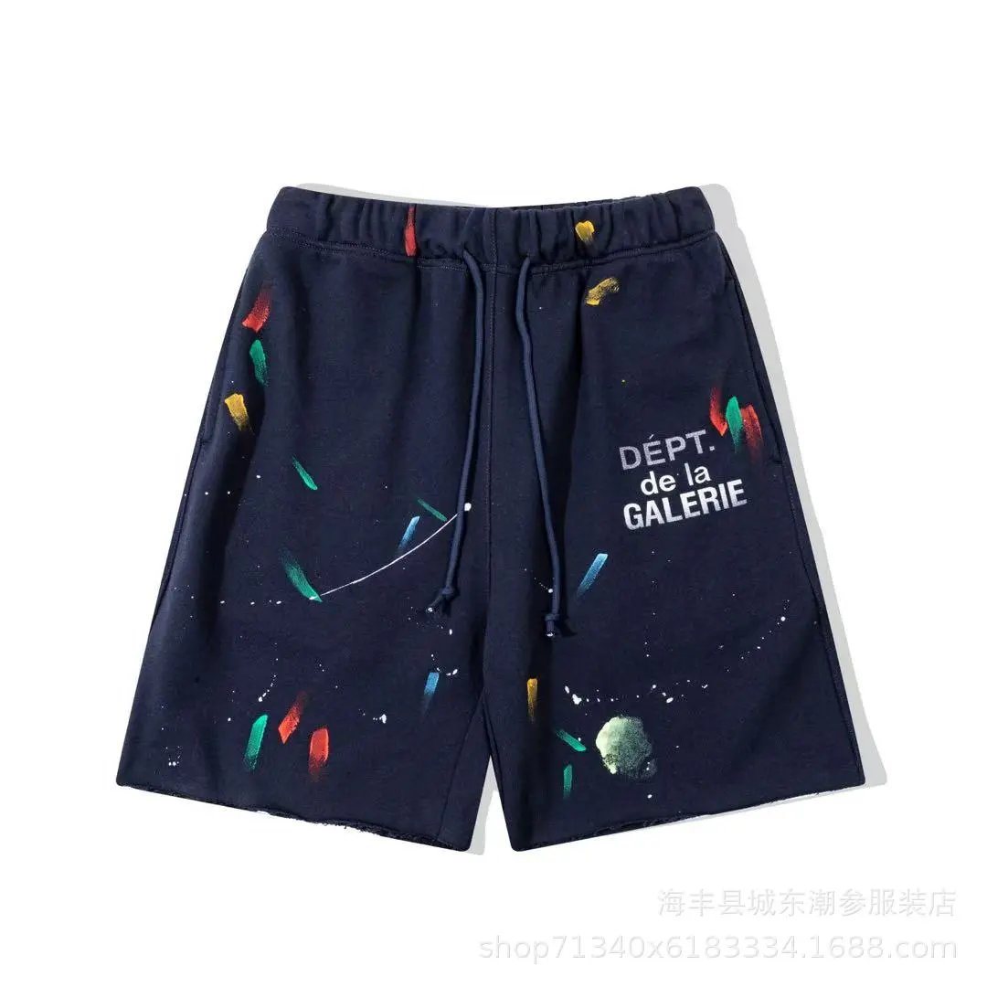 Gallery Dept. Trousers Elastic-Waist Drawstring Sweatpants — d 28 Navy Blue