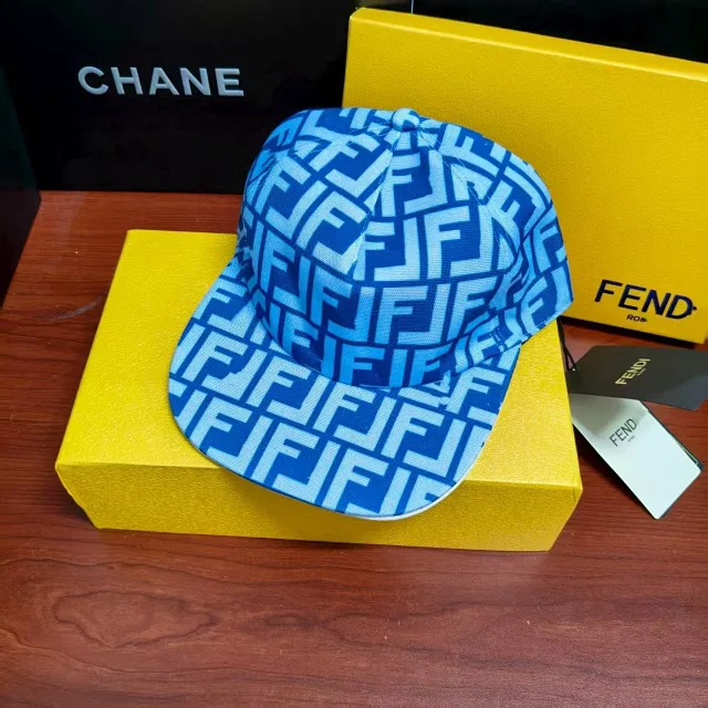 Fendi Hats FF Monogram Baseball Cap product detail image 4