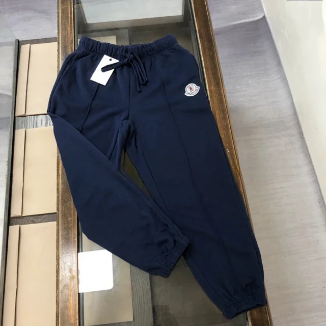 Moncler Trousers Drawstring jogger sweatpants with logo patch product detail image 2