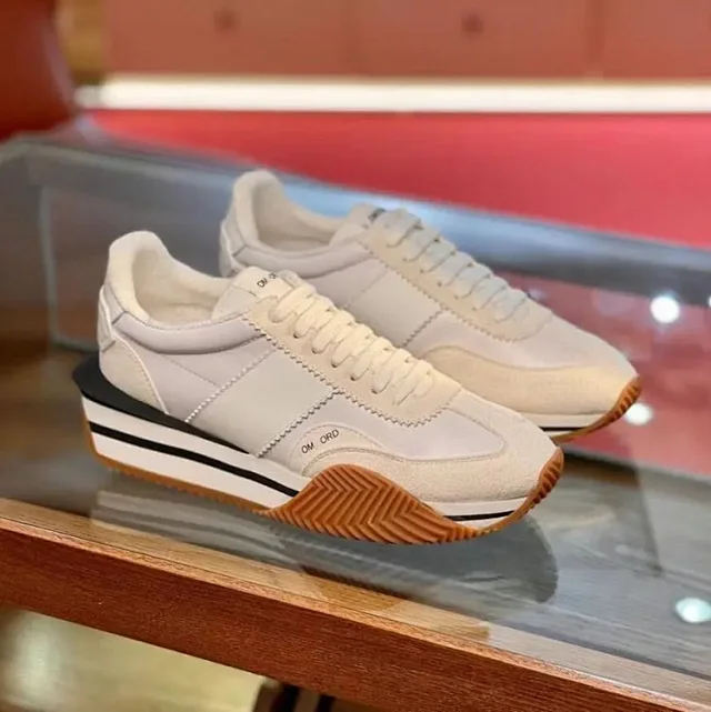 Unbranded Sneakers Low-top lace-up with striped platform soles product detail image 5