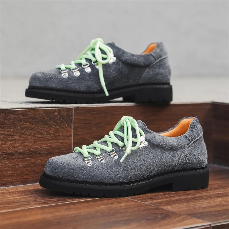 Unbranded Casual Shoes Textured Lace-Up Lug Sole image 4