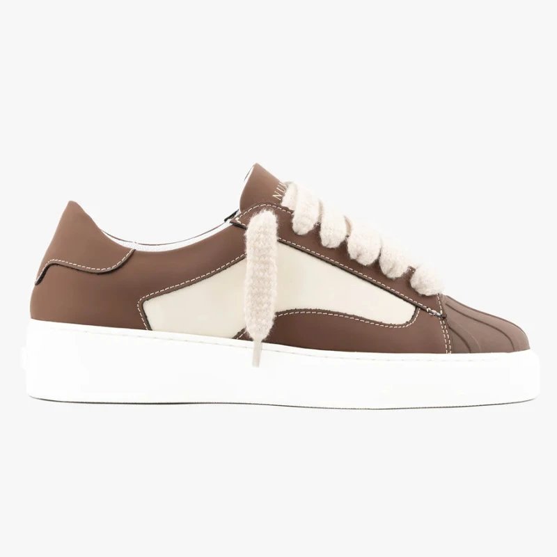 Numeris Sneakers Platform Shell-Toe — Axinite (brown)