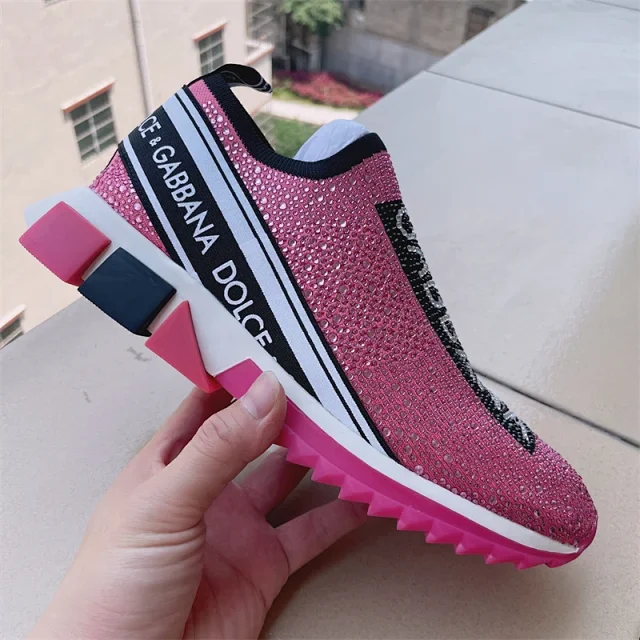 Dolce & Gabbana Sneakers Rhinestone Slip-On Chunky Sole product detail image 22