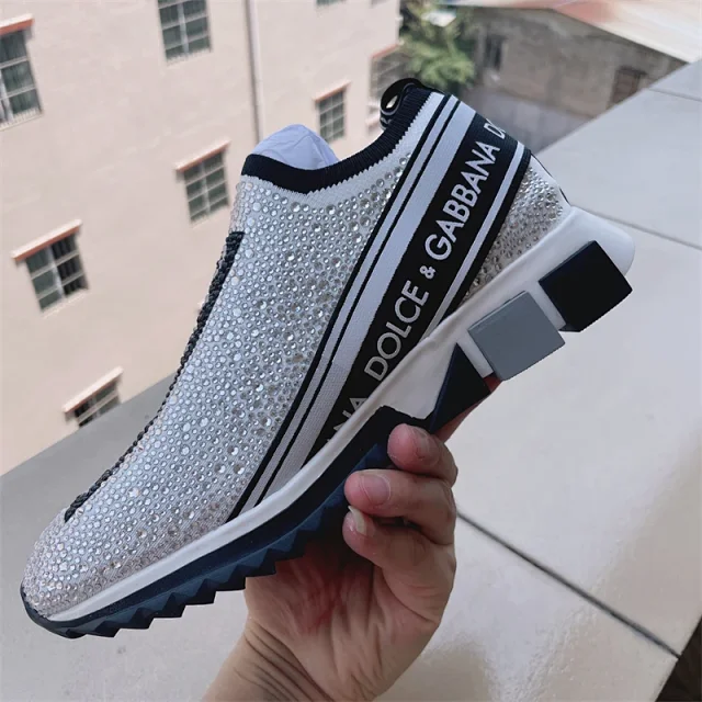 Dolce & Gabbana Sneakers Rhinestone Slip-On Chunky Sole product detail image 25