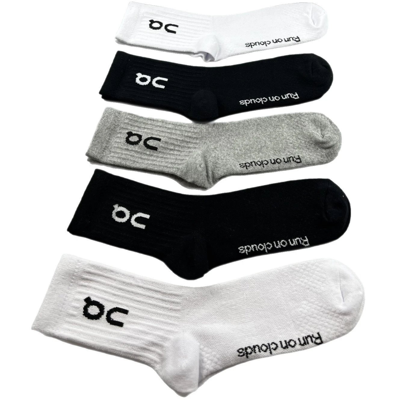 On Socks 5-Pair Logo Crew image 5