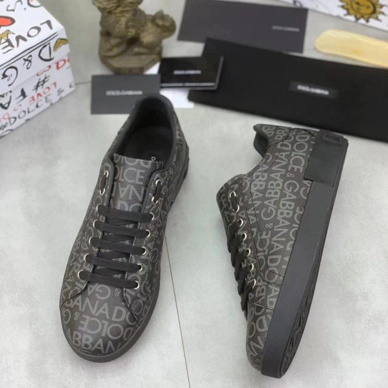Dolce & Gabbana Sneakers Velcro Strap Shell-Toe — 7