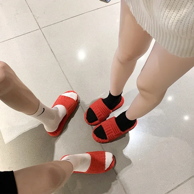 Unbranded Slippers Towel-textured thick-sole slide product detail image 18
