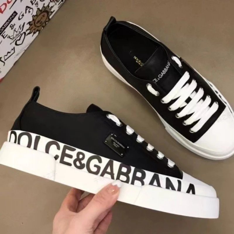 Dolce & Gabbana Sneakers Velcro Strap Shell-Toe — 10