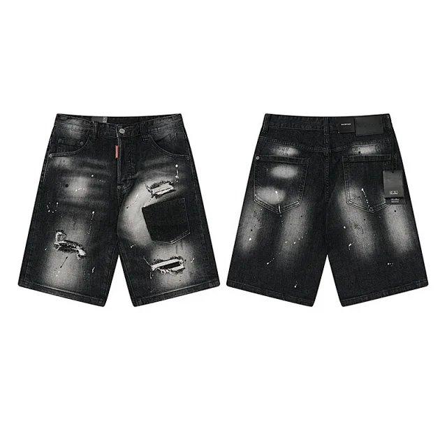 Dsquared2 Shorts Distressed washed denim product detail image 10