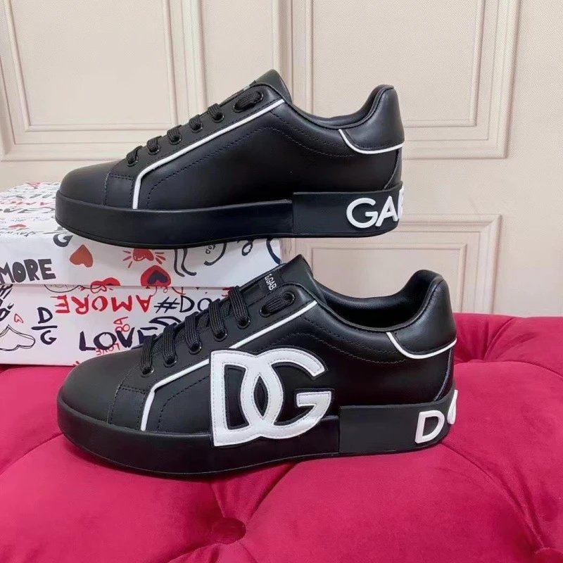 Dolce & Gabbana Sneakers Velcro Strap Shell-Toe — 25