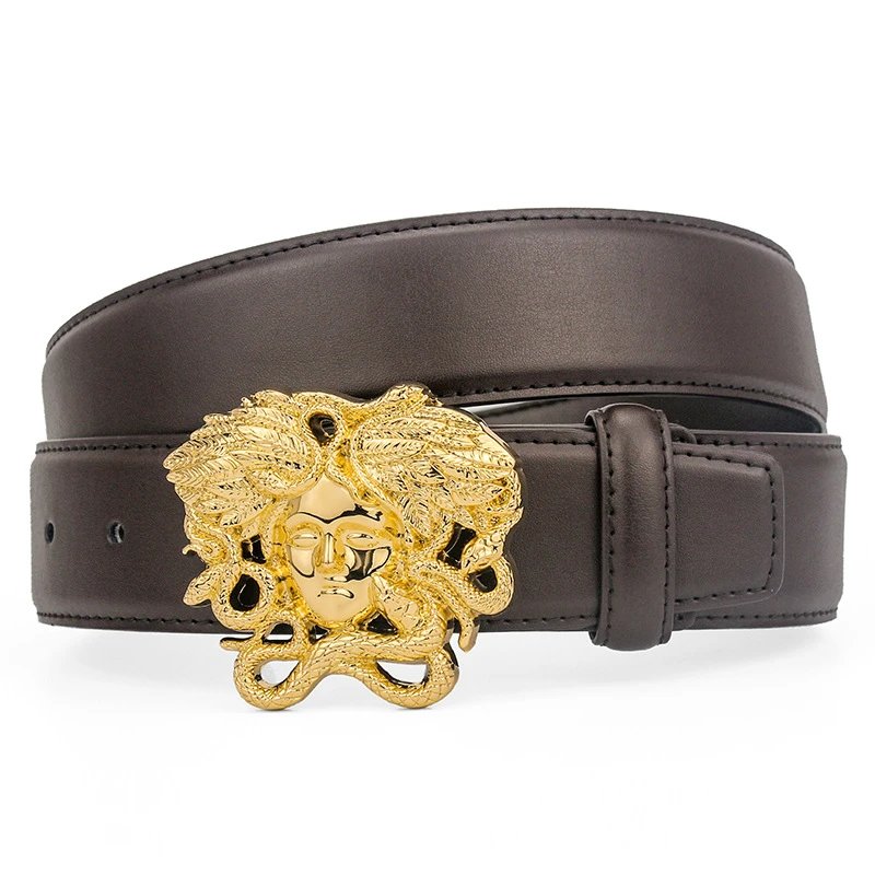 ZUER Belts Snake-haired face buckle image 4