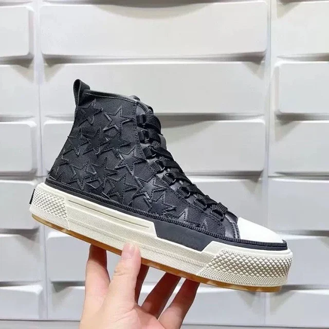AMIRI Sneakers High-Top Canvas with Star Appliqués product detail image 6