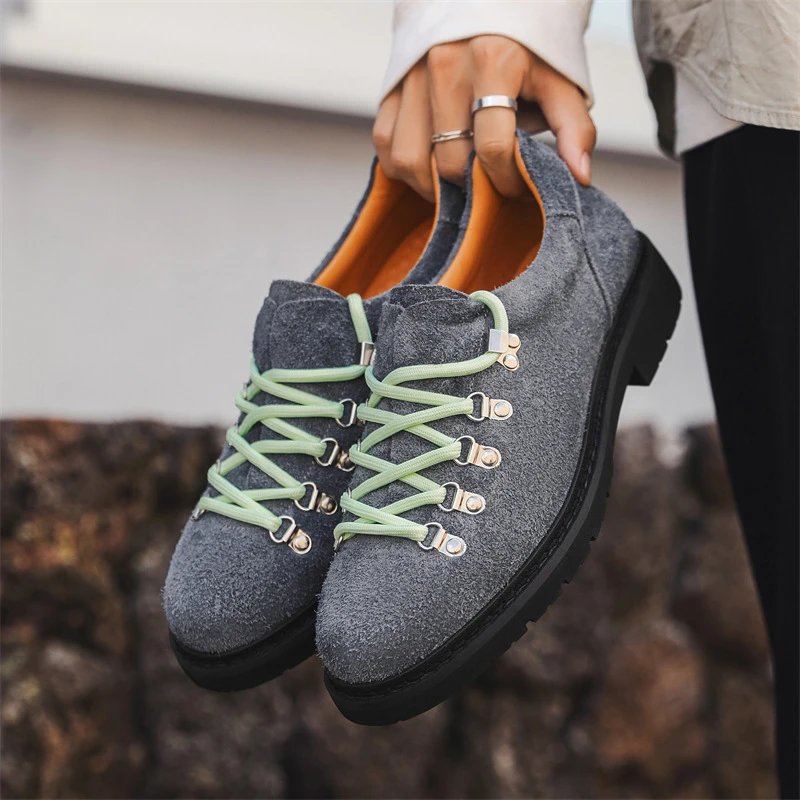 Unbranded Casual Shoes Textured Lace-Up Lug Sole product image