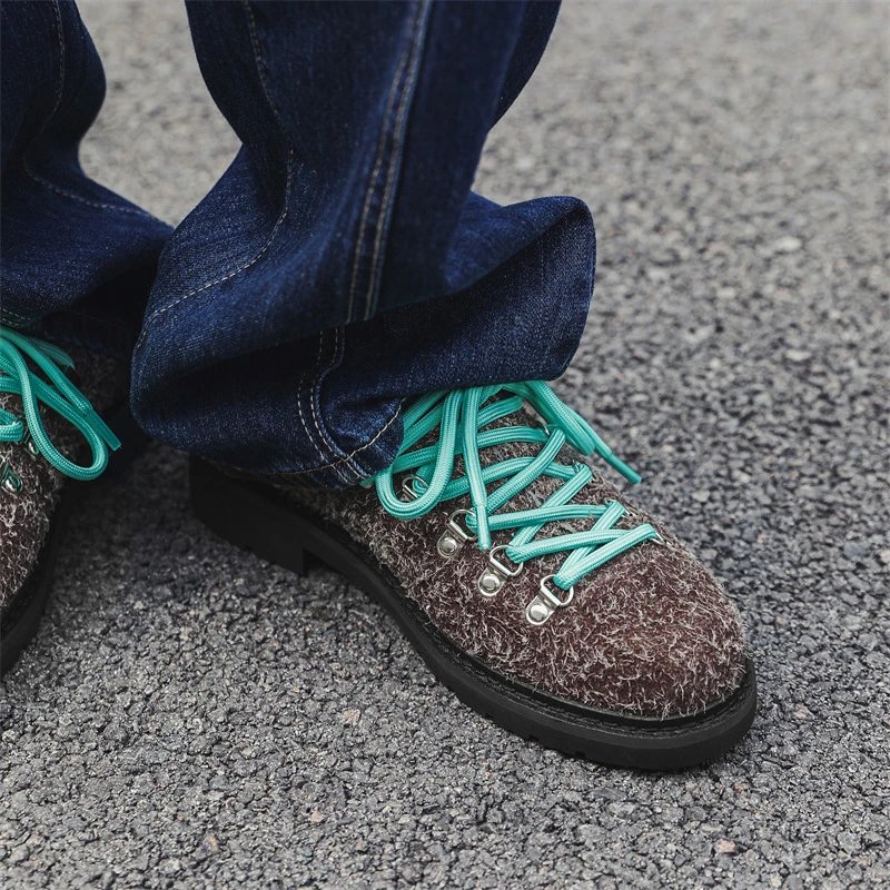 Unbranded Casual Shoes Textured Lace-Up Lug Sole image 3