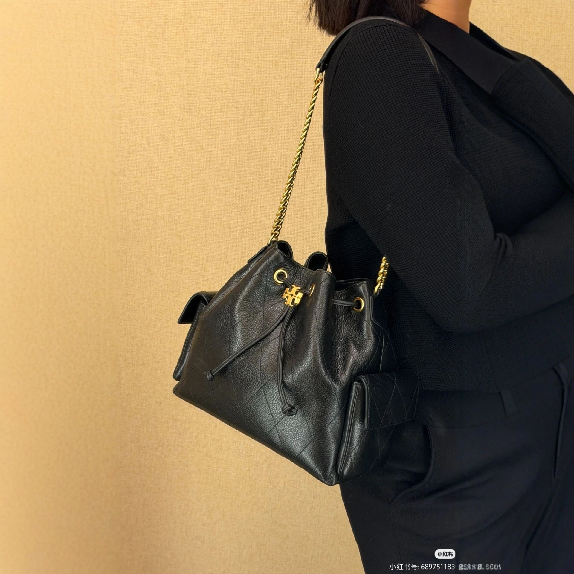 Tory Burch Shoulder Bags Quilted Drawstring Bucket Bag image 2