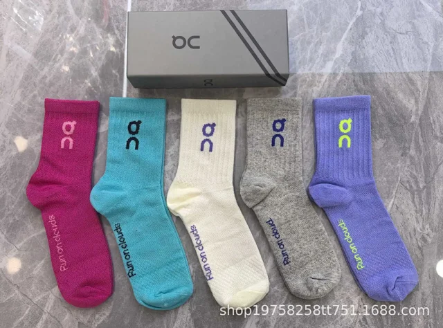 On Socks 5-Pair Logo Crew product detail image 6
