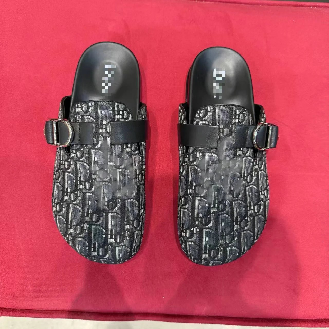 Unbranded Slippers Closed-Toe Buckle Mule — 01