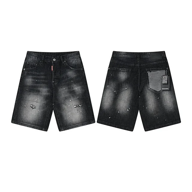 Dsquared2 Shorts Distressed washed denim product detail image 8