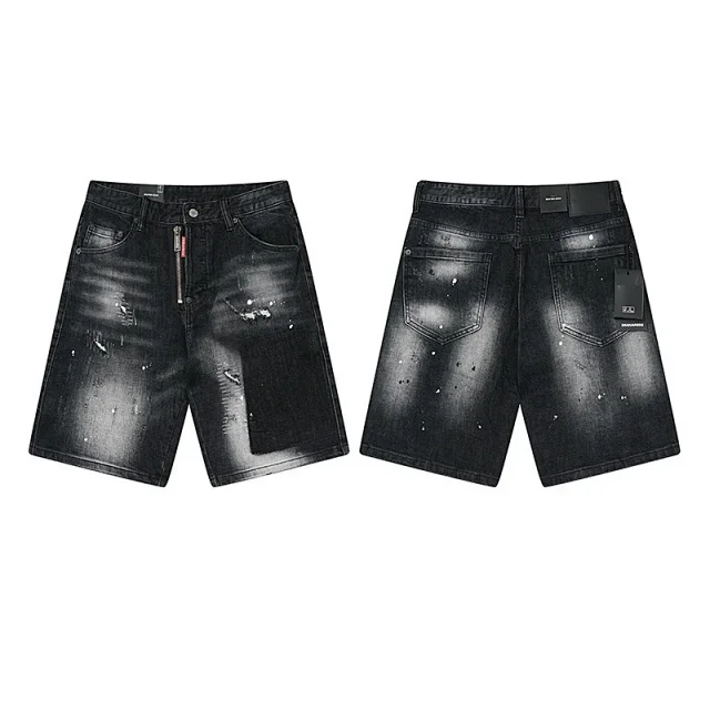 Dsquared2 Shorts Distressed washed denim product detail image 9