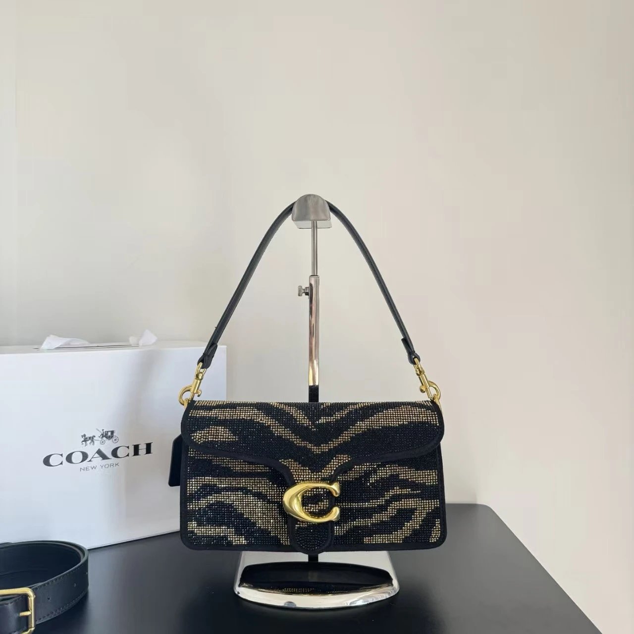 Coach Shoulder Bags Tabby Bag 26 — Dark gray