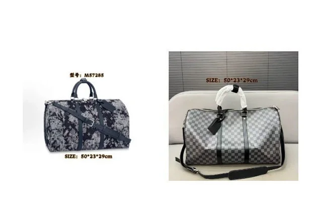 Louis Vuitton Monogram travel duffel bag product detail image 6