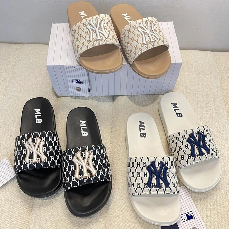 MLB Slippers NY Monogram Embroidered Slide product image