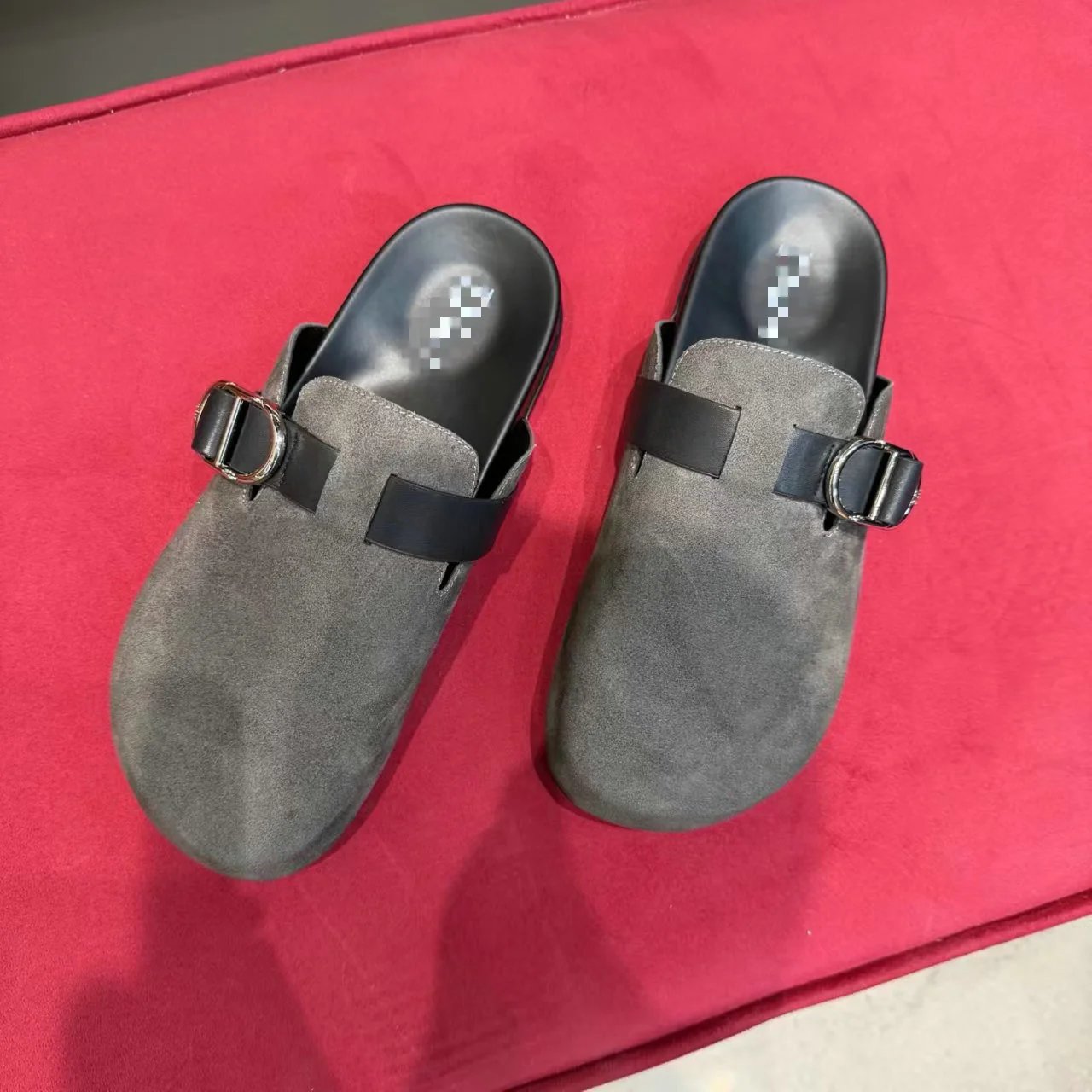 Unbranded Slippers Closed-Toe Buckle Mule — 08