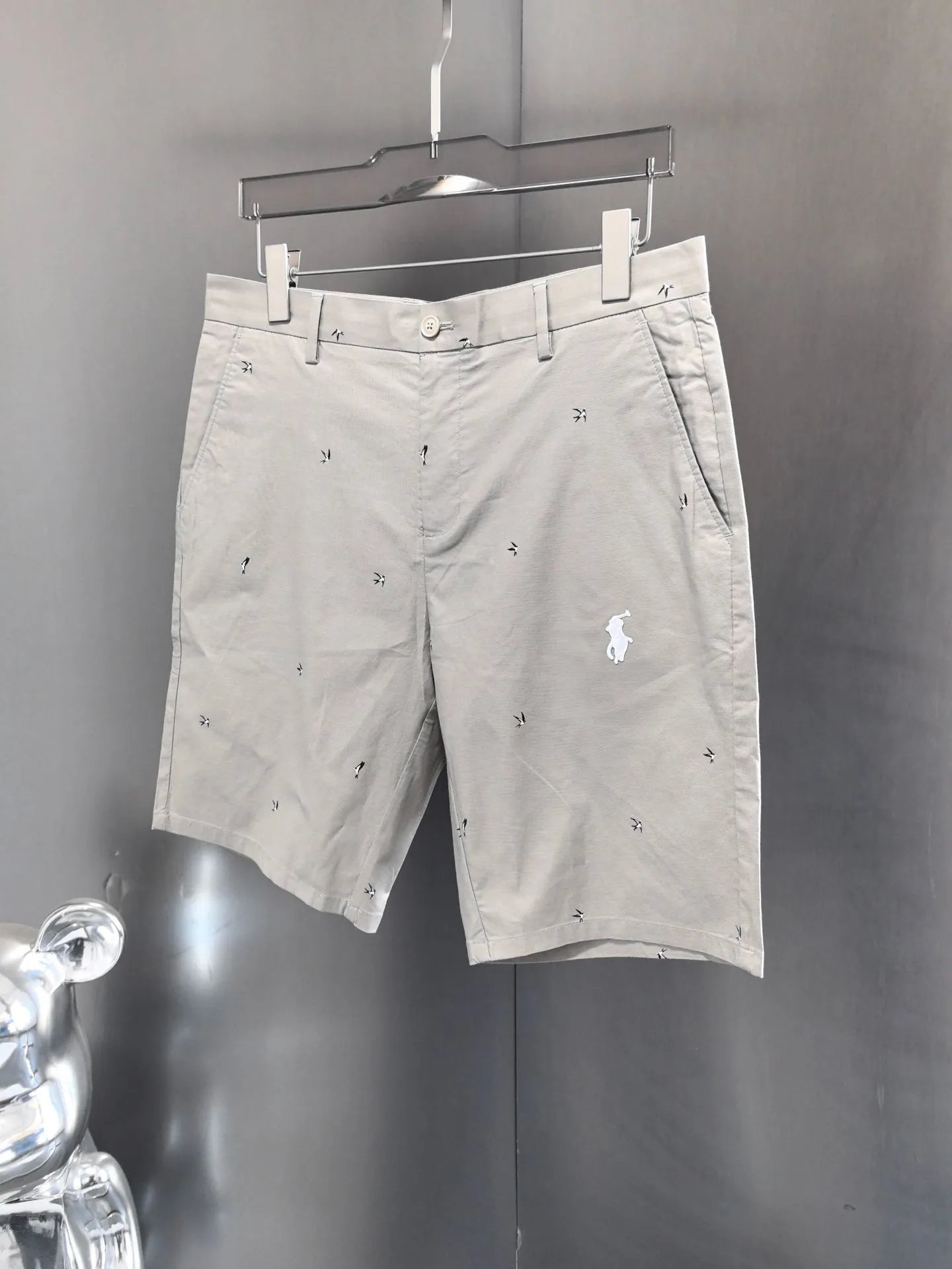 Ralph Lauren Shorts Embroidered Pony Logo Chino — Beige