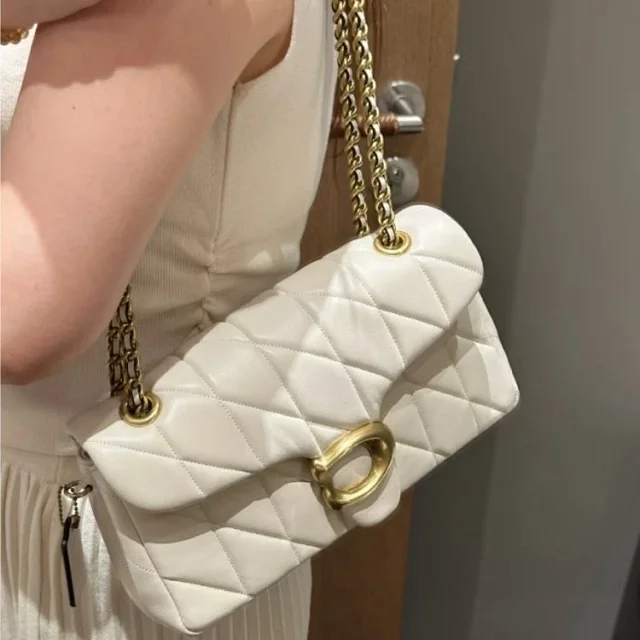 Coach Shoulder Bags Quilted chain-strap flap bag with C turn-lock product detail image 4