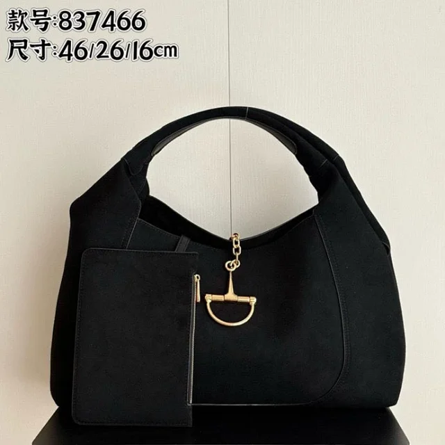 Unbranded Shoulder Bags 837466 horsebit-hardware hobo bag product detail image 3