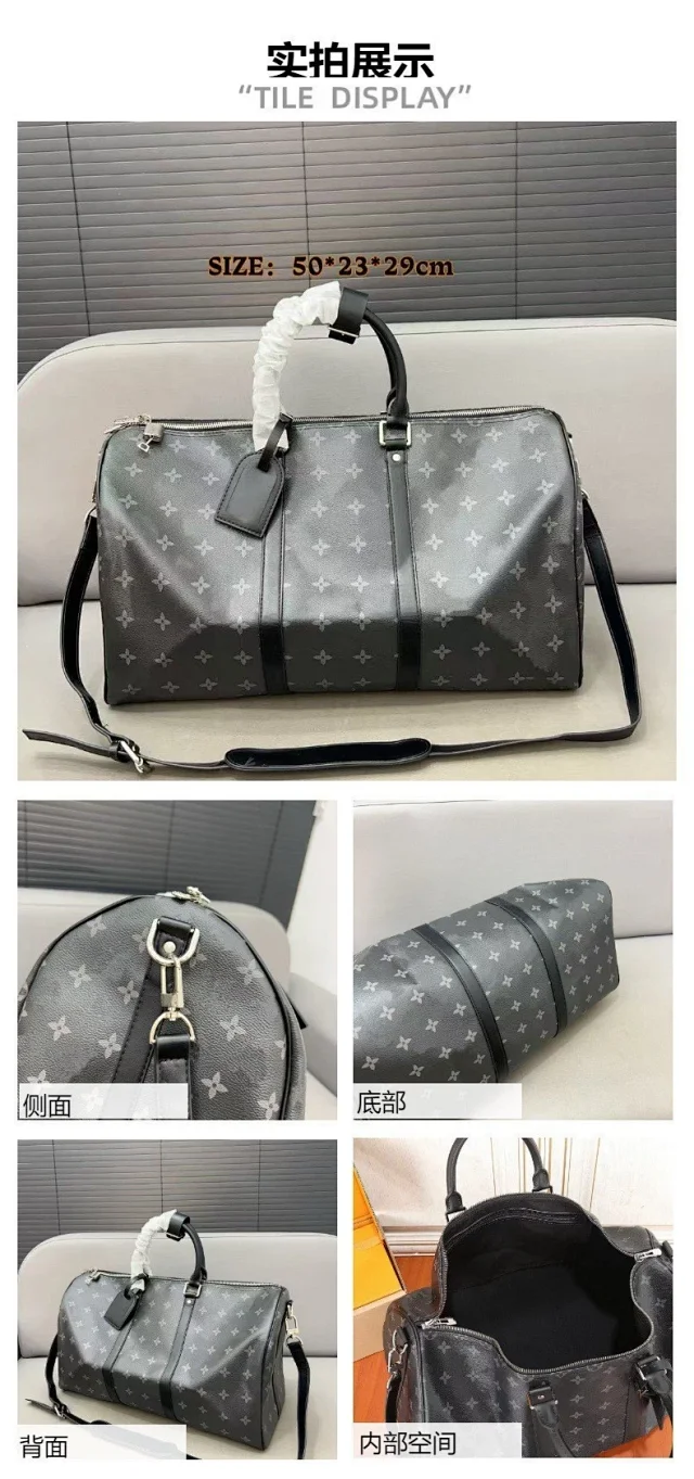 Louis Vuitton Monogram travel duffel bag product detail image 9