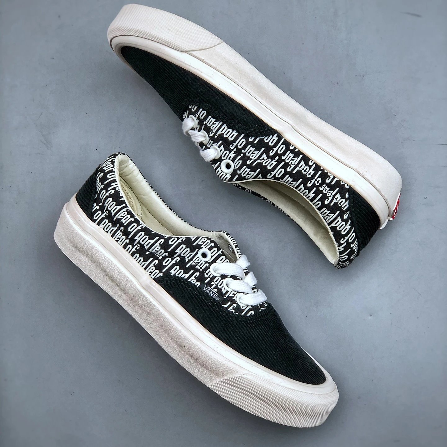 Vans Sneakers Fear of God Logo Print Low-Top Canvas — 3