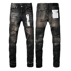 Purpul Jeans Slim distressed paint-splatter product detail image 5